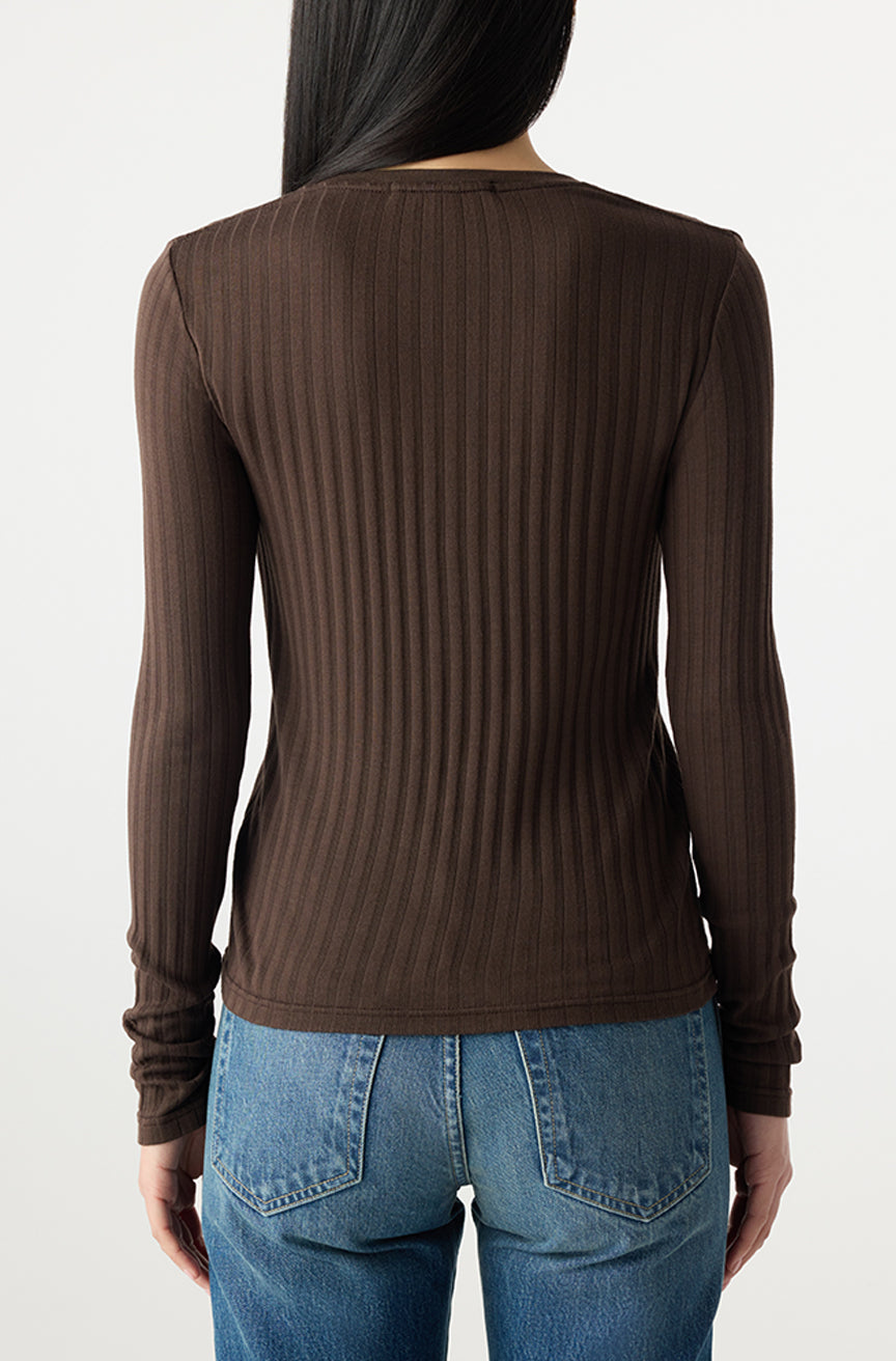 AMO Denim | Lottie Top in Mocha