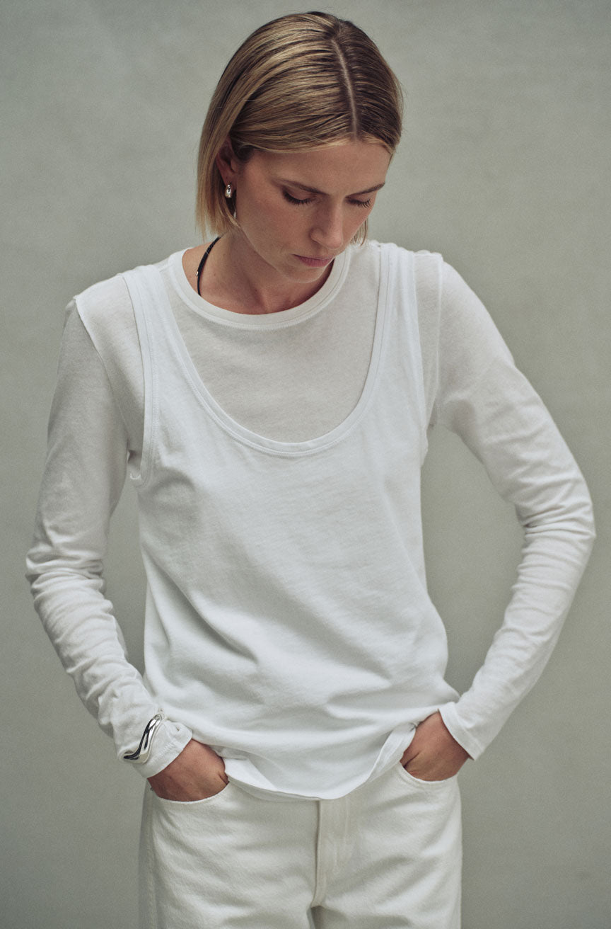 AMO Denim | Muse Tank in White