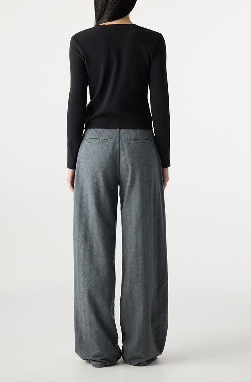 AMO Denim | Nora Pant in Heather Grey