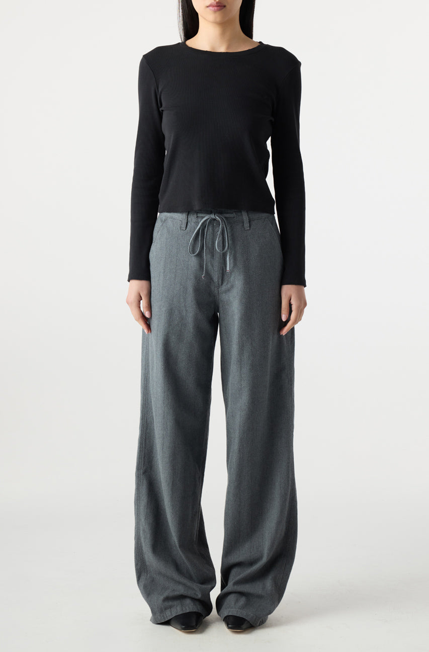 AMO Denim | Nora Pant in Heather Grey