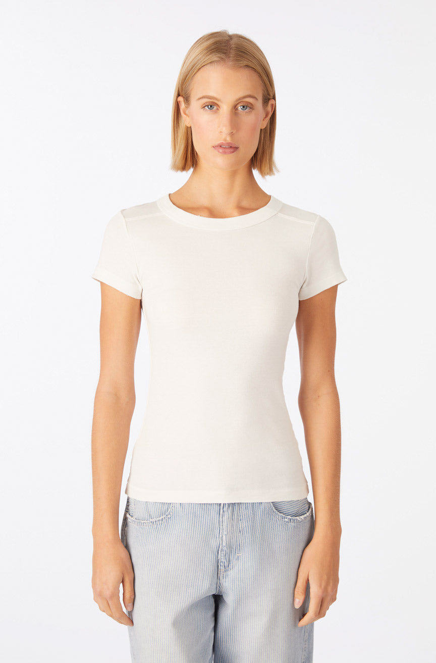 AMO Denim | Penny Tee in Eggshell