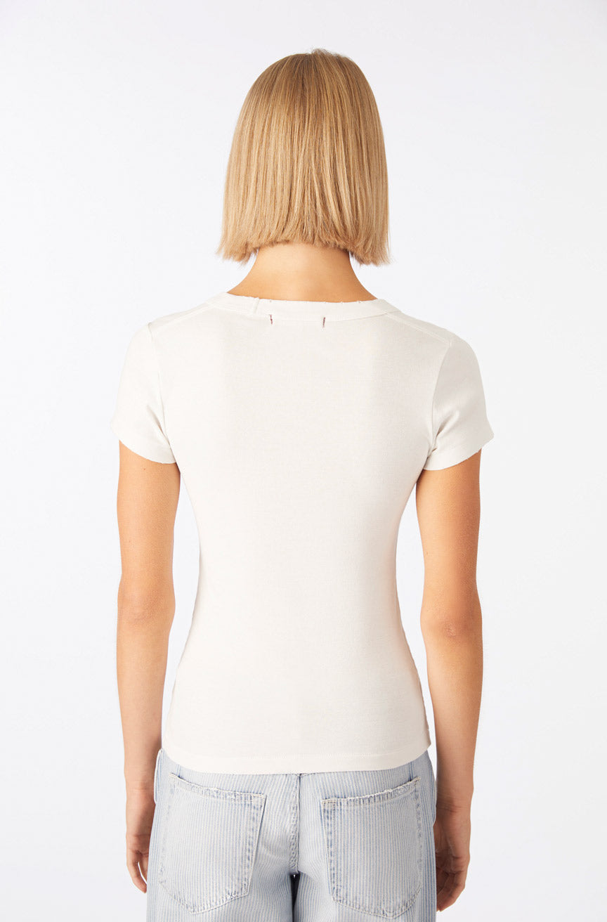 AMO Denim | Penny Tee in Eggshell