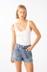 AMO Denim | Rebecca Short in Entanglement