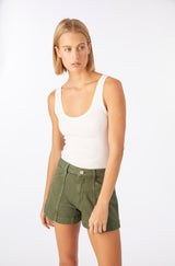 AMO Denim | Rebecca Short in Kelp