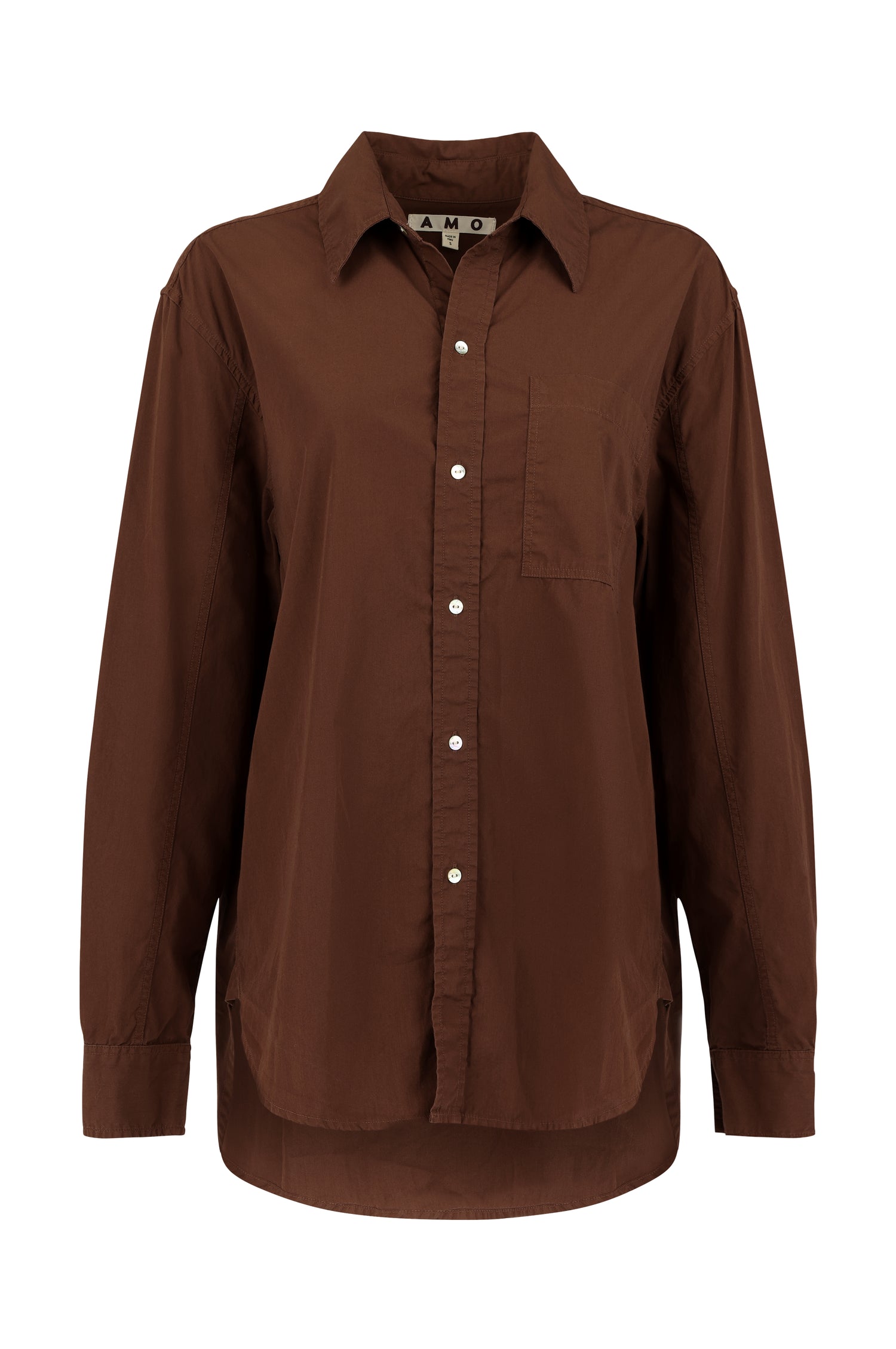 AMO Denim | Ruth Oversized Shirt in Cocoa