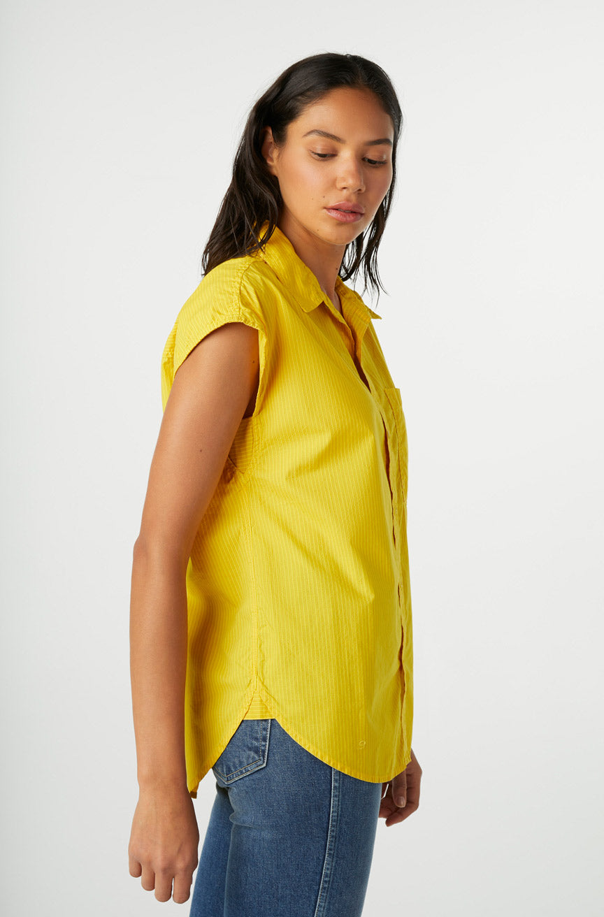 AMO Denim Ruth Sleeveless in Lemon