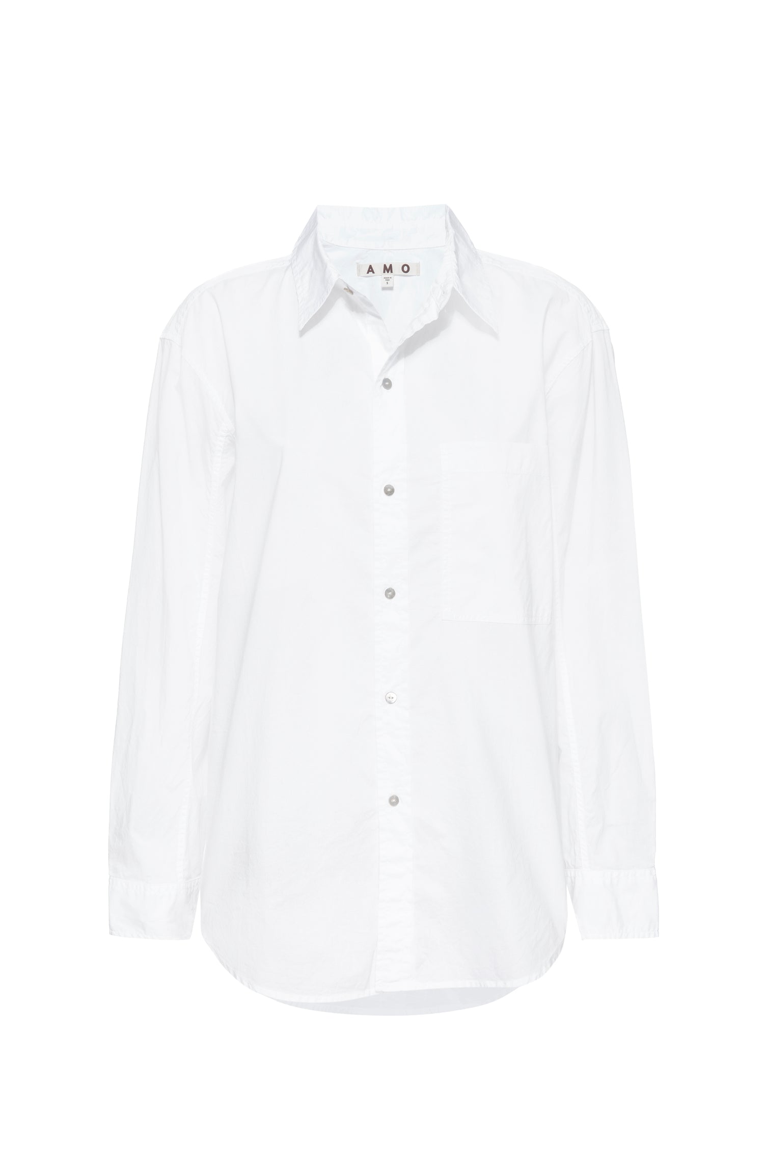 AMO Denim Ruth Oversized Shirt in White