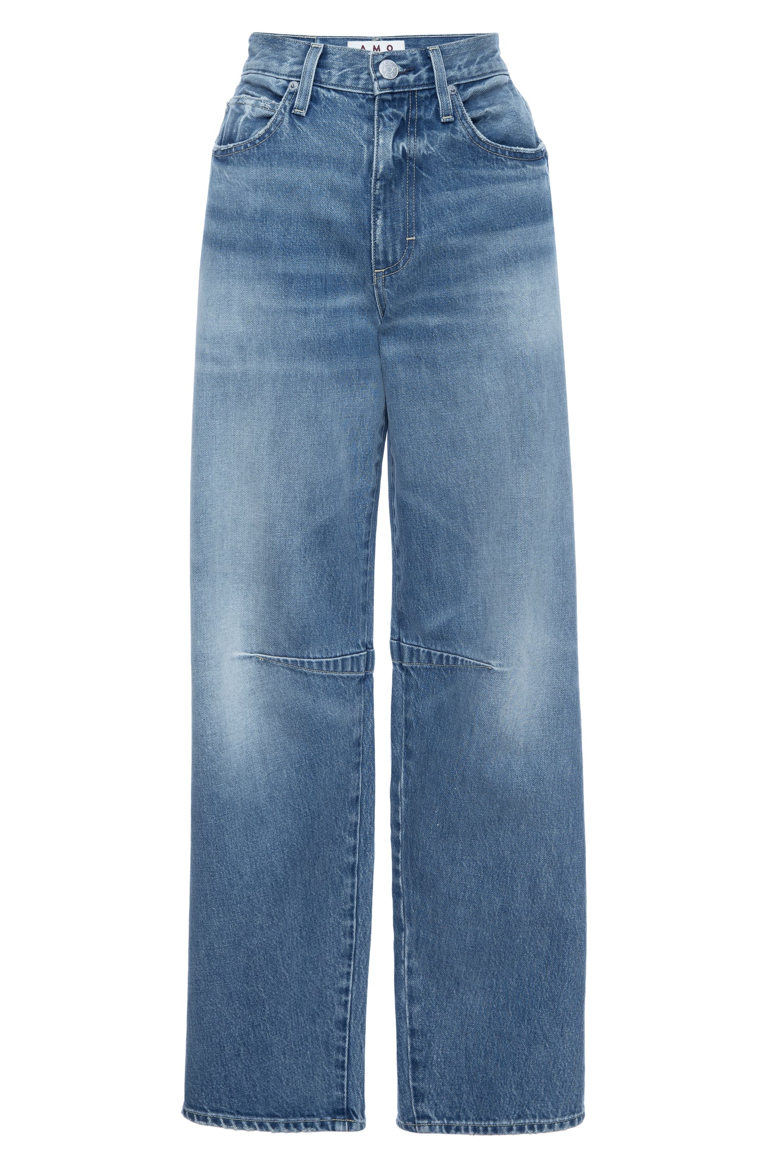 AMO Denim Sandra Baggy in Cherry Bomb