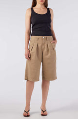 AMO Denim | Sharon Bermuda in Sand