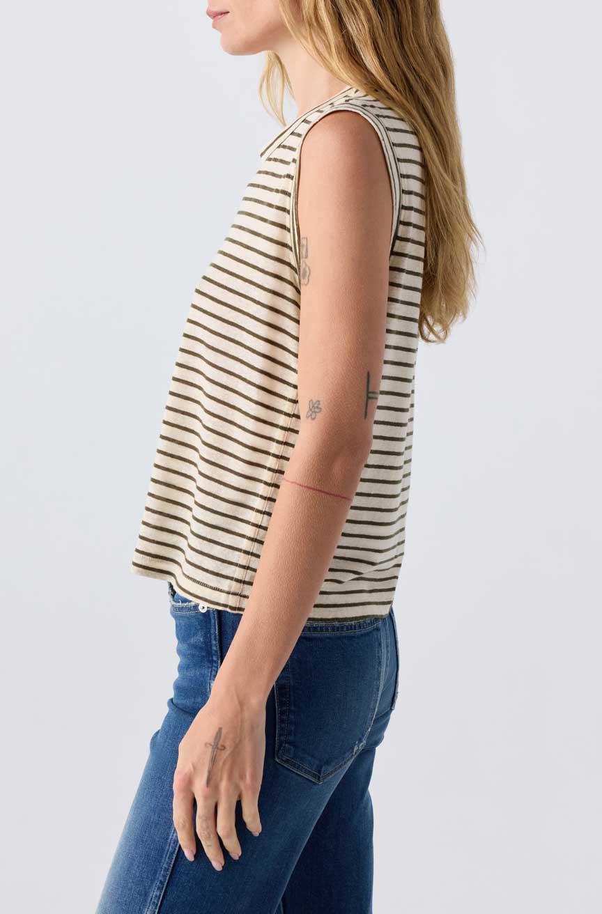 AMO Denim | Sleeveless Love Tee in Reseda Multi