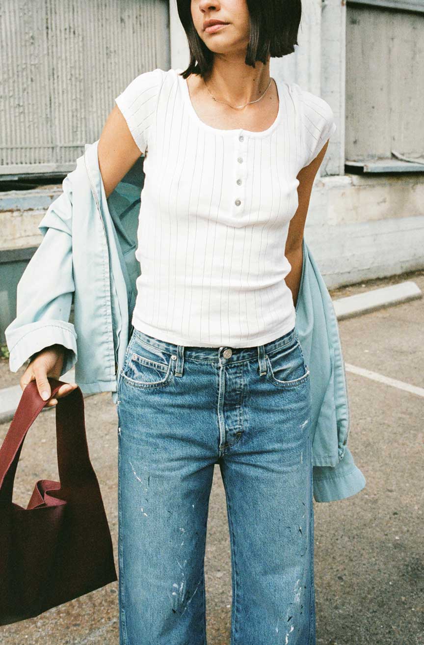 AMO Denim | Buttercup Knit in White