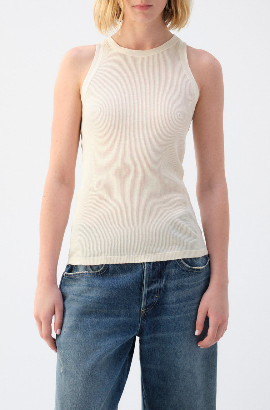 AMO Denim | Swoon Tank in Bone