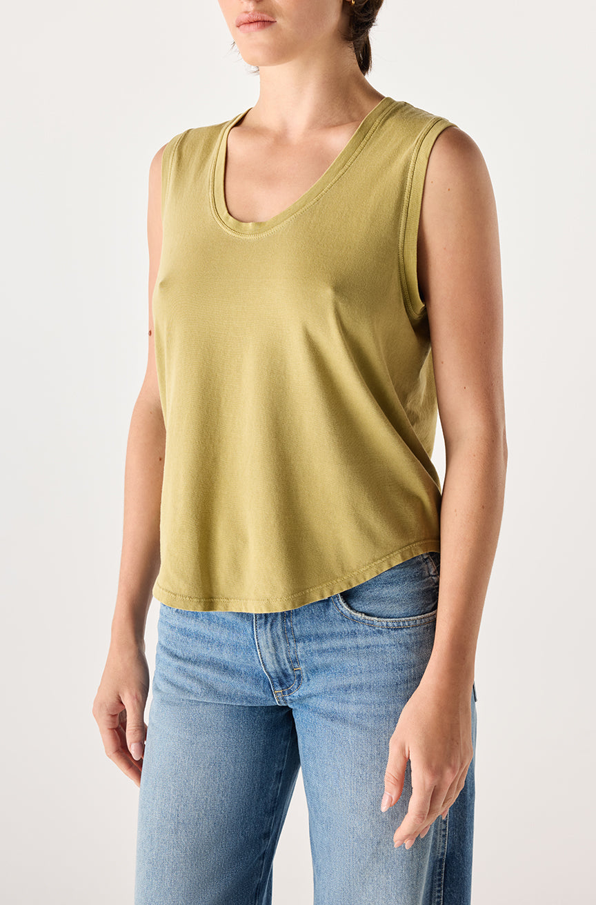 AMO Denim | Lula Tank in Sprig
