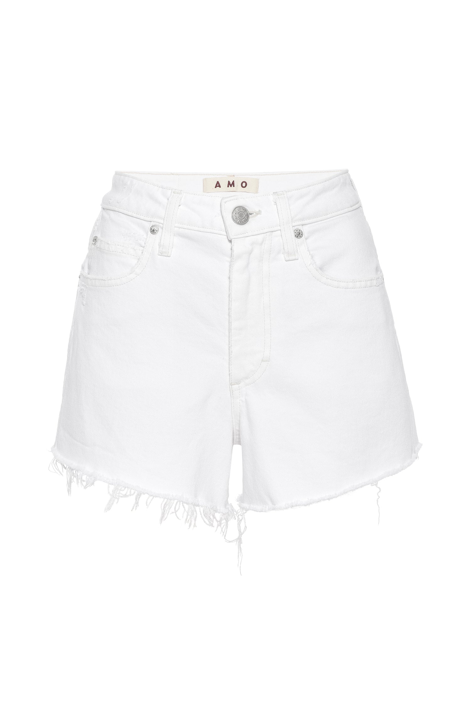 AMO Denim Tomboy Short in White Sands