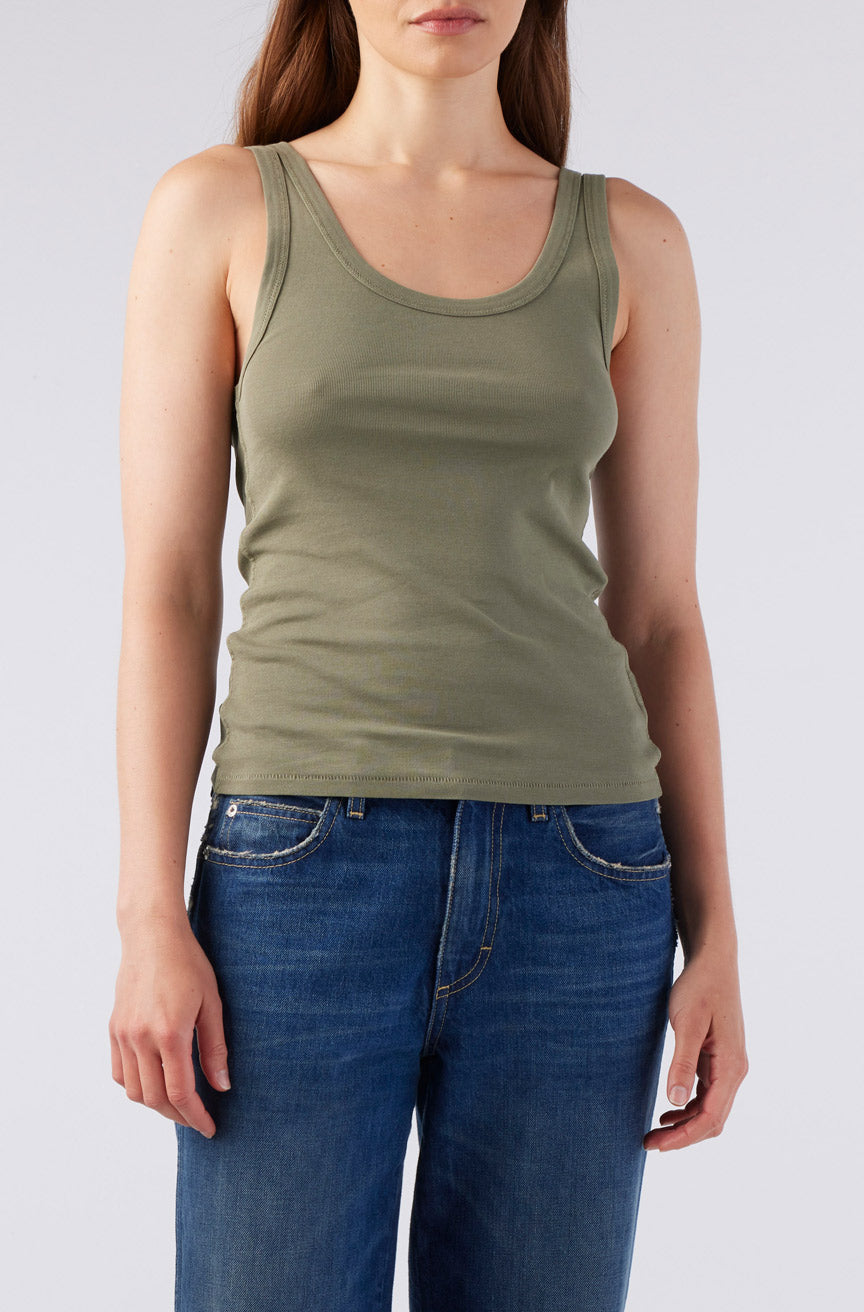AMO Denim | Layering Tank in Lichen