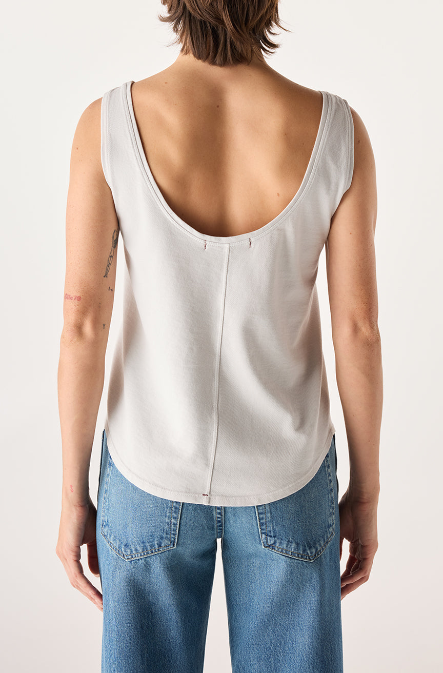 AMO Denim | Muse Tank in Saltstone