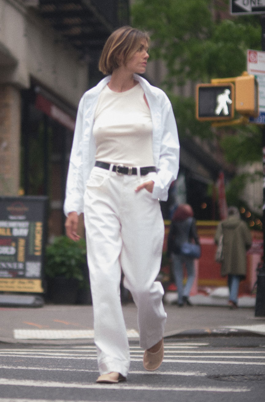 AMO Denim | Anne Bowed in Sandy