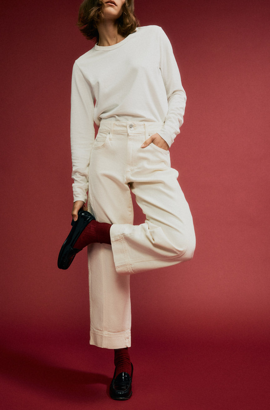 AMO Denim | Anne Bowed in Sandy