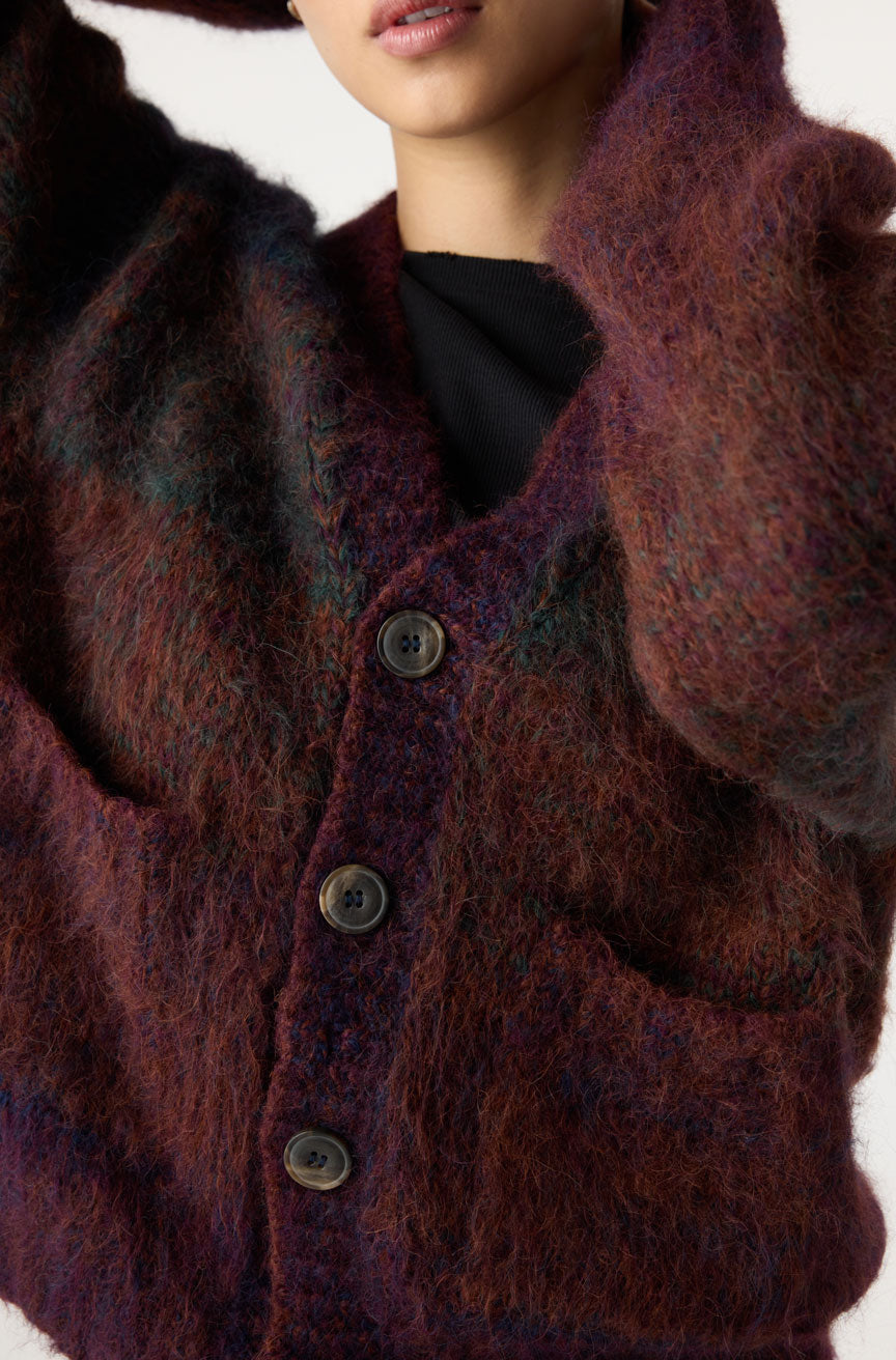 AMO Denim | Nancy Sweater in Aubergine