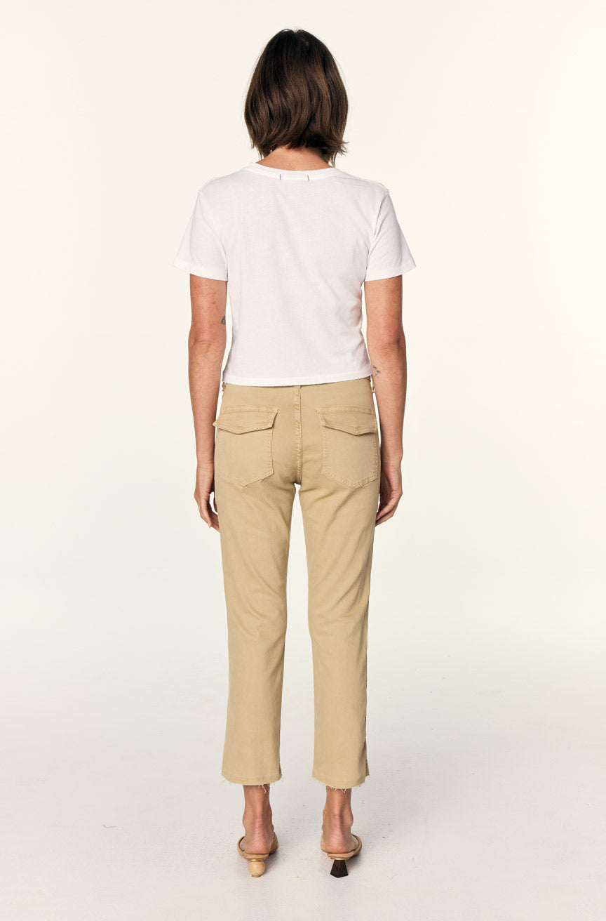 AMO Denim Easy Army Trouser in Parchment