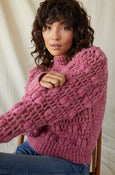 AMO Denim Jane Sweater in Luminous Pink