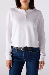 AMO Denim | Faye Henley in White