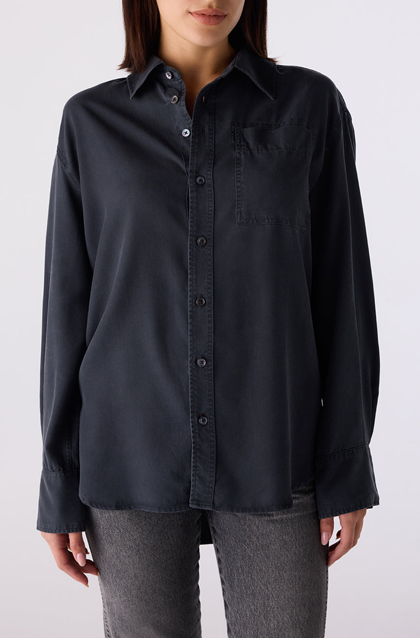 AMO Denim | Blair Shirt in Vintage Black