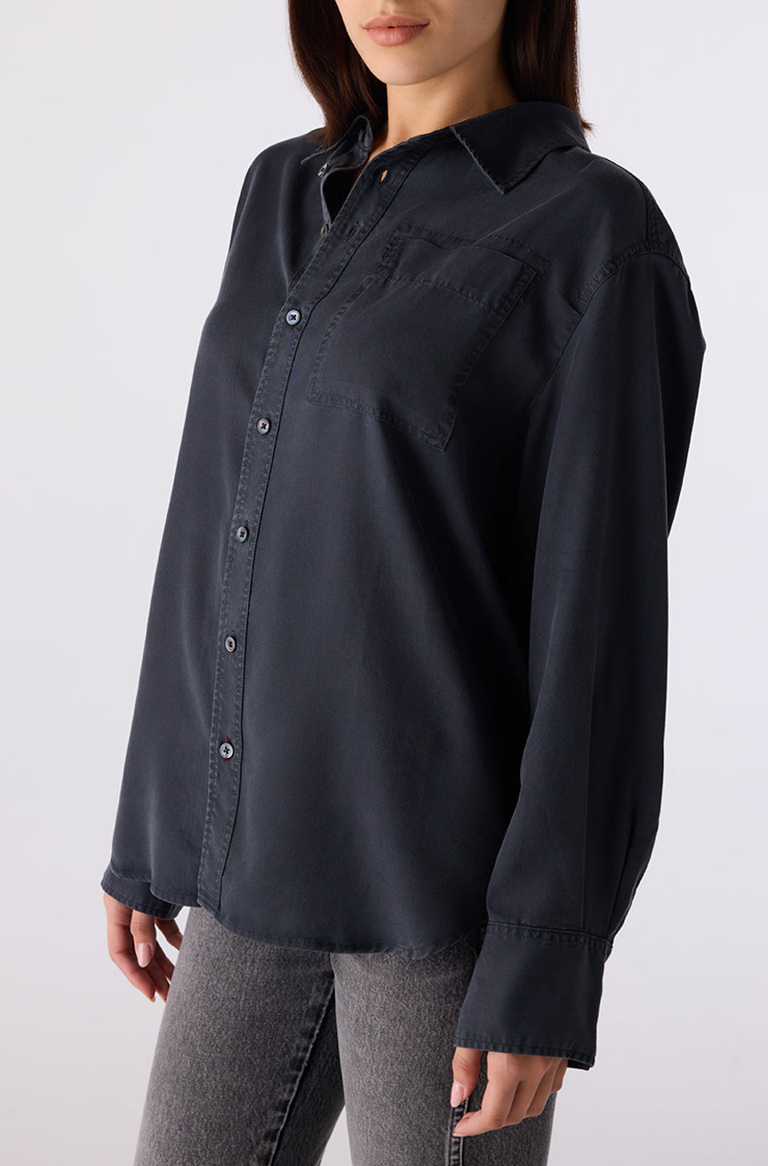 AMO Denim | Blair Shirt in Vintage Black