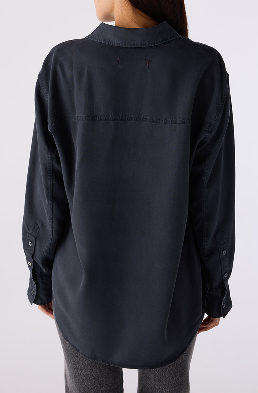 AMO Denim | Blair Shirt in Vintage Black
