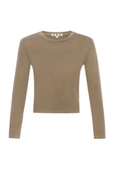 AMO Denim L/S Babe Tee in SIlt