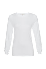 AMO Denim L/S Sweet Tee in White