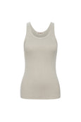 AMO Denim Long Rib Tank in Pumice