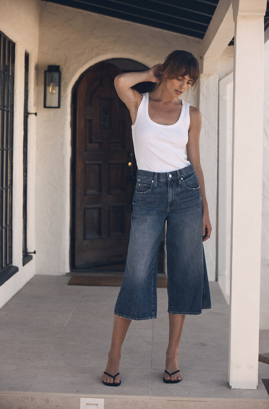 AMO Denim Gabriela Culotte in Rodeo