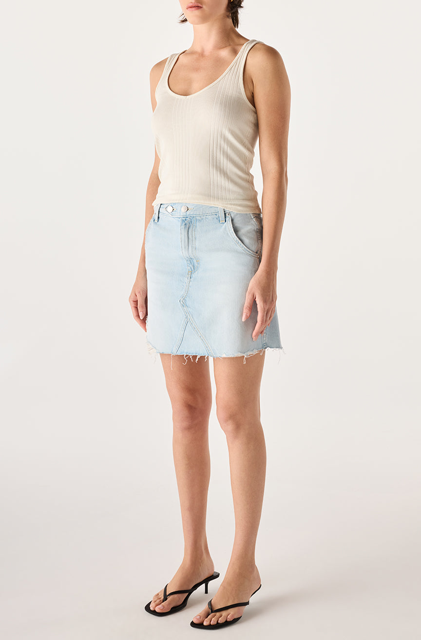 AMO Denim | Alexis Skirt in Trace