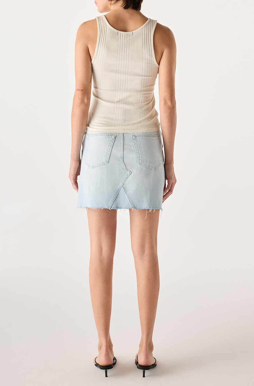 AMO Denim | Alexis Skirt in Trace
