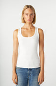 Angel Rib Tank <br> White