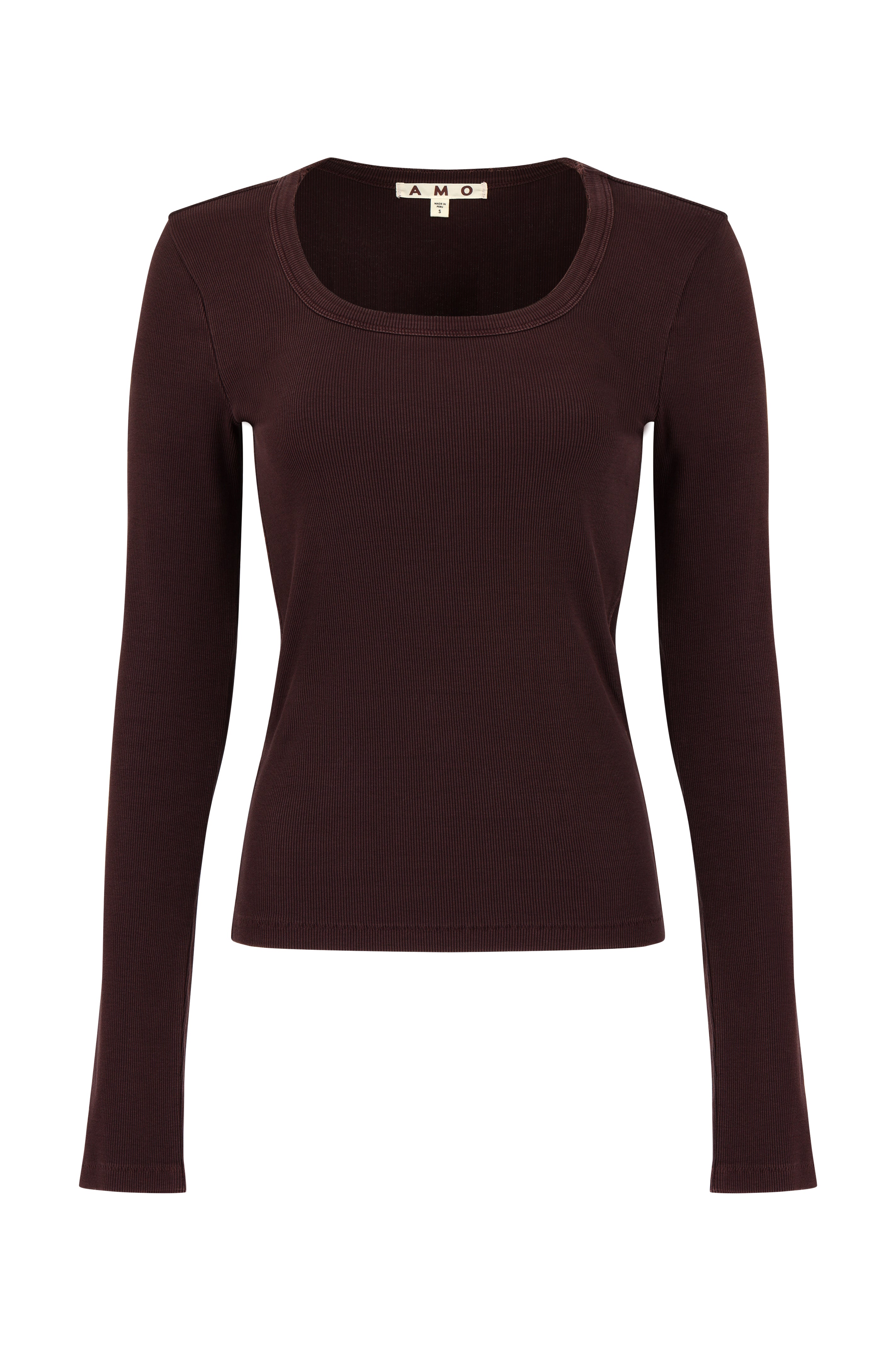 AMO Denim | Angelina Long Sleeve in Aubergine – A M O