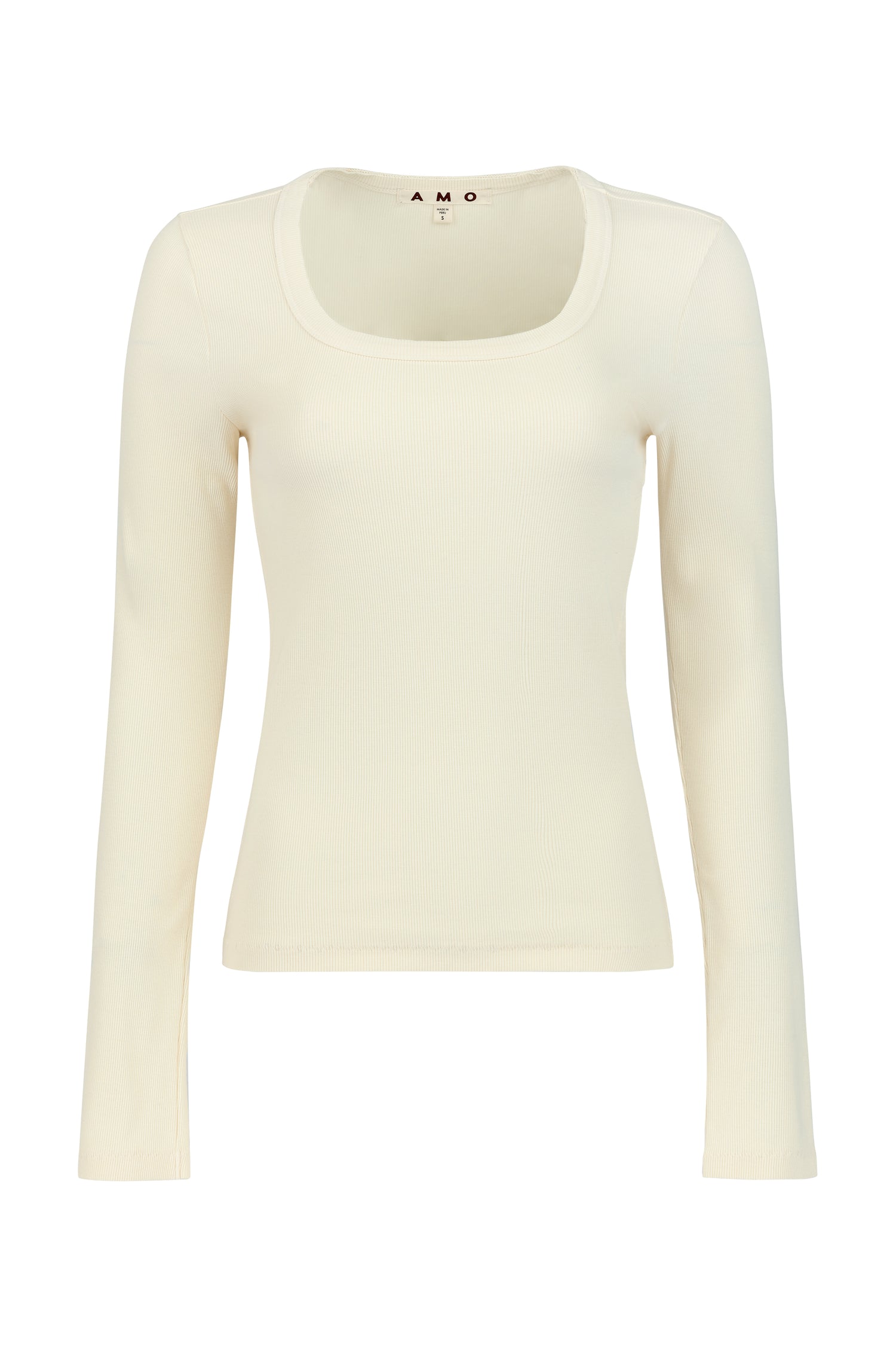 AMO Denim | Angelina Long Sleeve in Bone