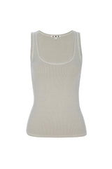 AMO Denim Angel Rib Tank in Pumice