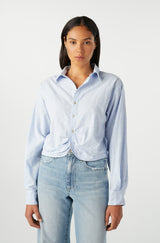 AMO Denim Anna Mae Shirt in Sky Blue