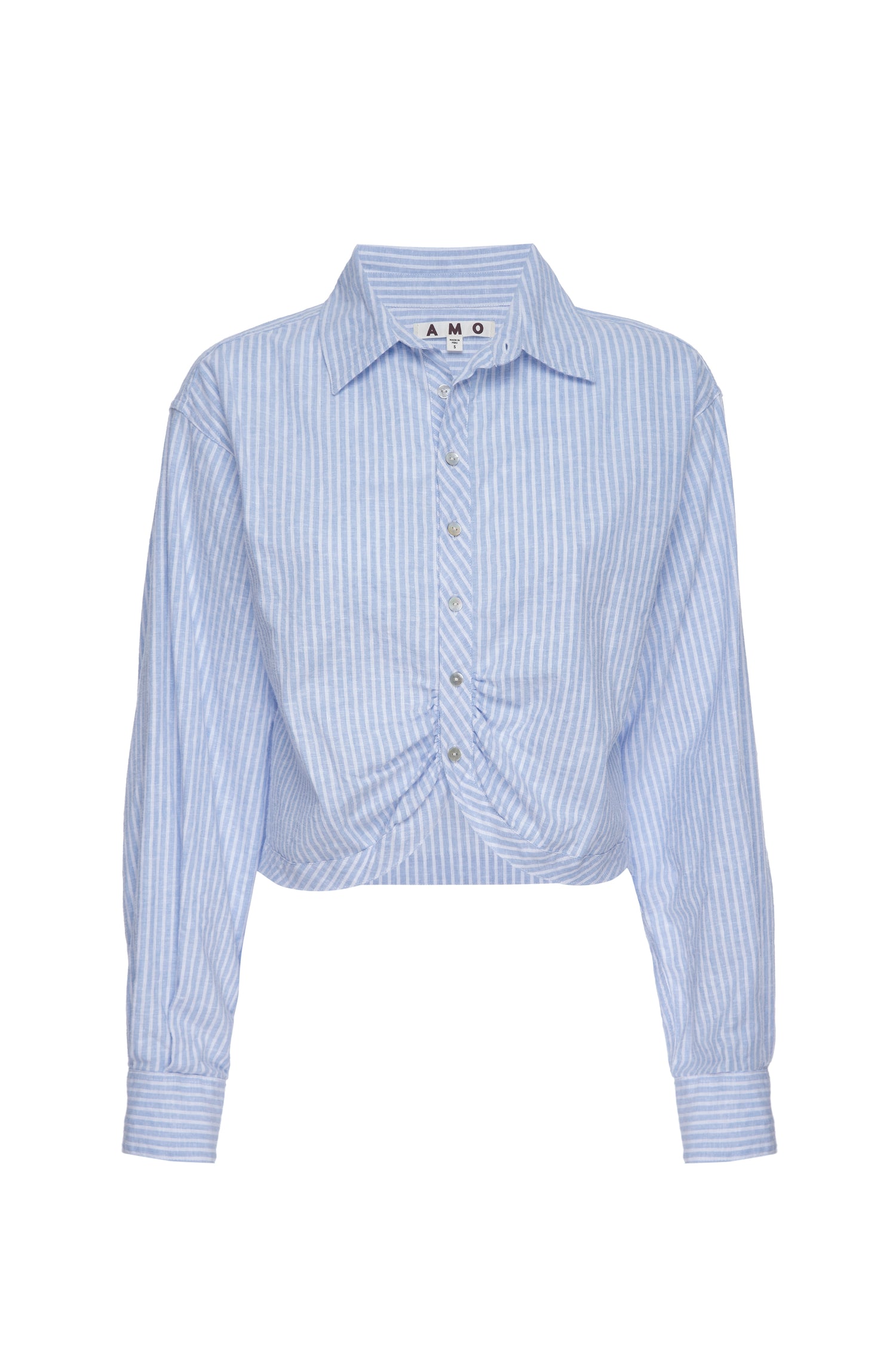 AMO Denim Anna Mae Shirt in Sky Blue
