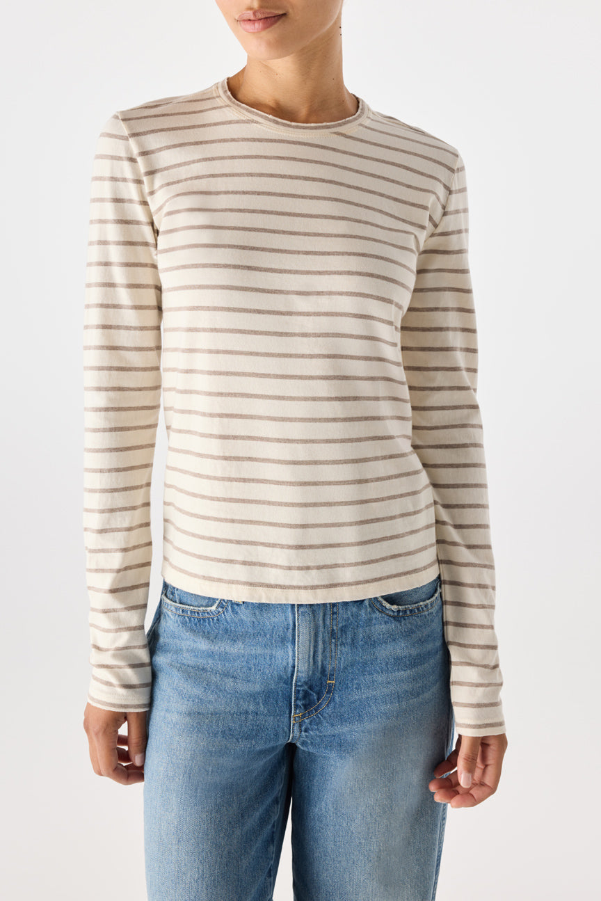 AMO Denim | Drew Long  Sleeve in Natural/Haze