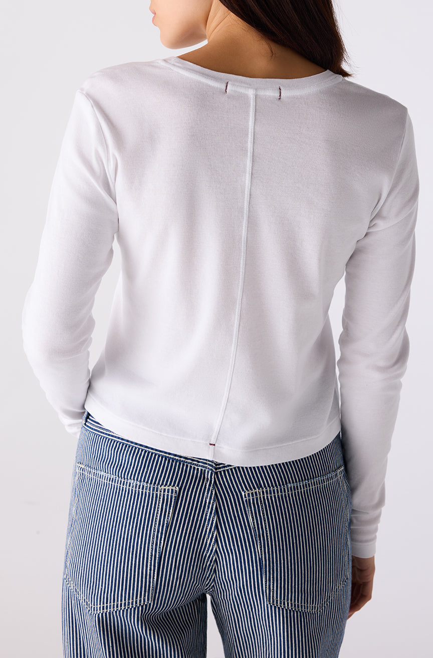 AMO Denim | Jade Long Sleeve in White