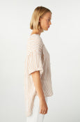 AMO Denim Antoinette Shirt in Sepia/Natural