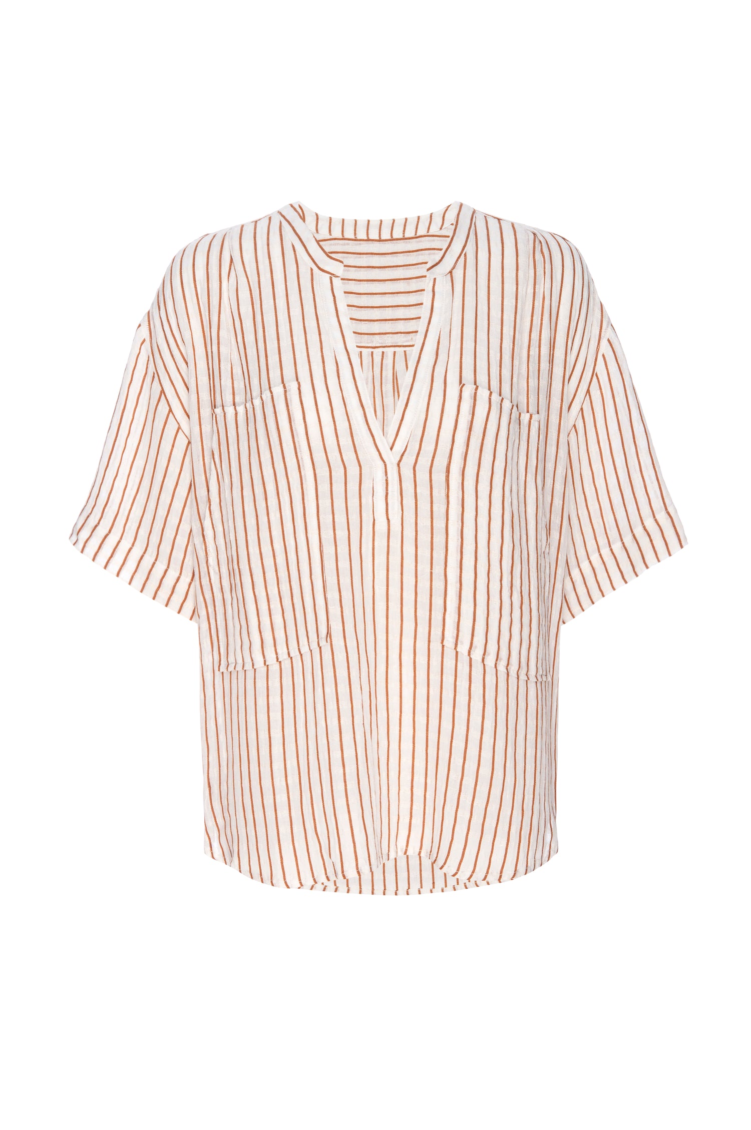 AMO Denim Antoinette Shirt in Sepia/Natural