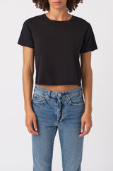 AMO Denim Babe Tee in Black