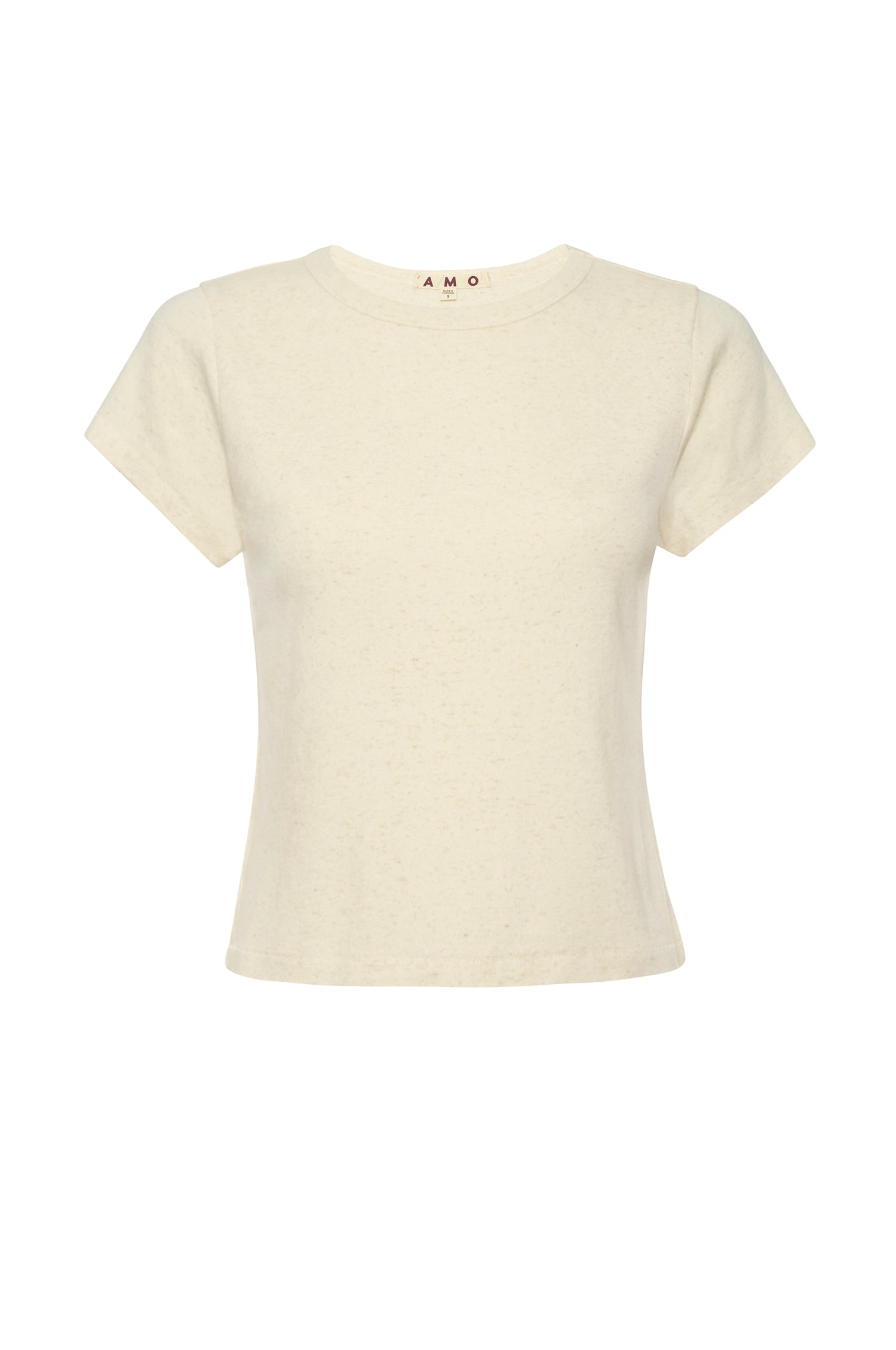 AMO Denim | Baby Tee in Oatmeal Heather