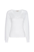 AMO Denim | Beau Waffle Knit in White