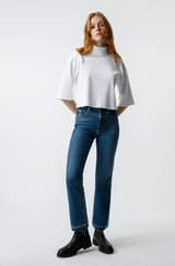 AMO Denim Bella Crop in Crush