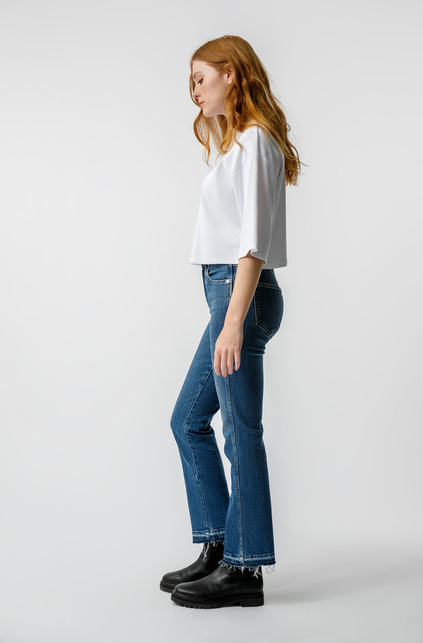AMO Denim Bella Crop in Crush